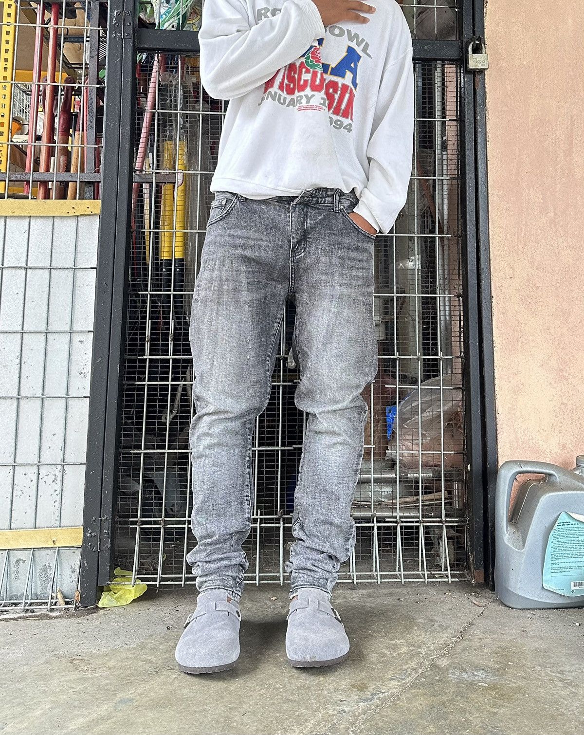 Dolce & Gabbana 👹Vintage Dolce & Gabbana Washed Slim-Fit Jeans Size US 32 / EU 48 - 4 Thumbnail