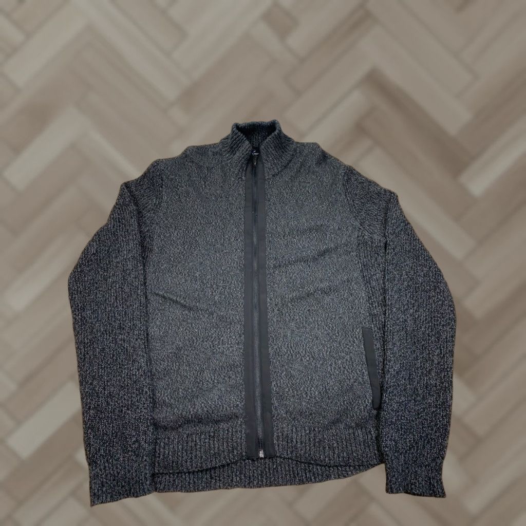 Vintage Daniel Hechter Jacket Mens XL Knit Charcoal Gray Casual Zip Pockets #8204 Size US XL / EU 56 / 4 - 1 Thumbnail