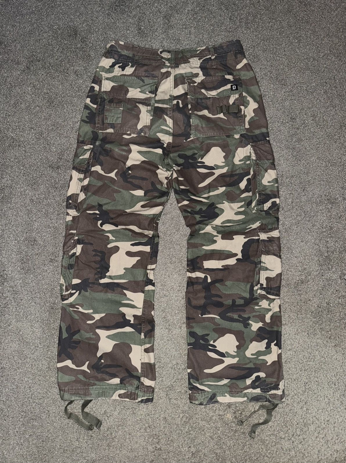 Grailed BRANDIT PURE VINTAGE TROUSERS (WOODLAND) Size: Medium Size US 32 / EU 48 - 8 Thumbnail