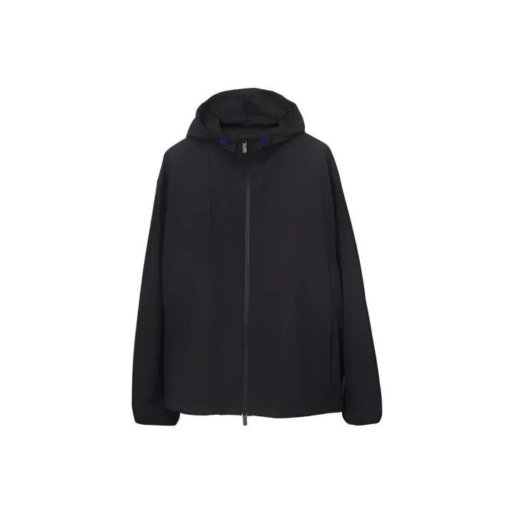 Burberry Burberry Black Hooded Jacket for Men Size US XL / EU 56 / 4 - 1 Thumbnail