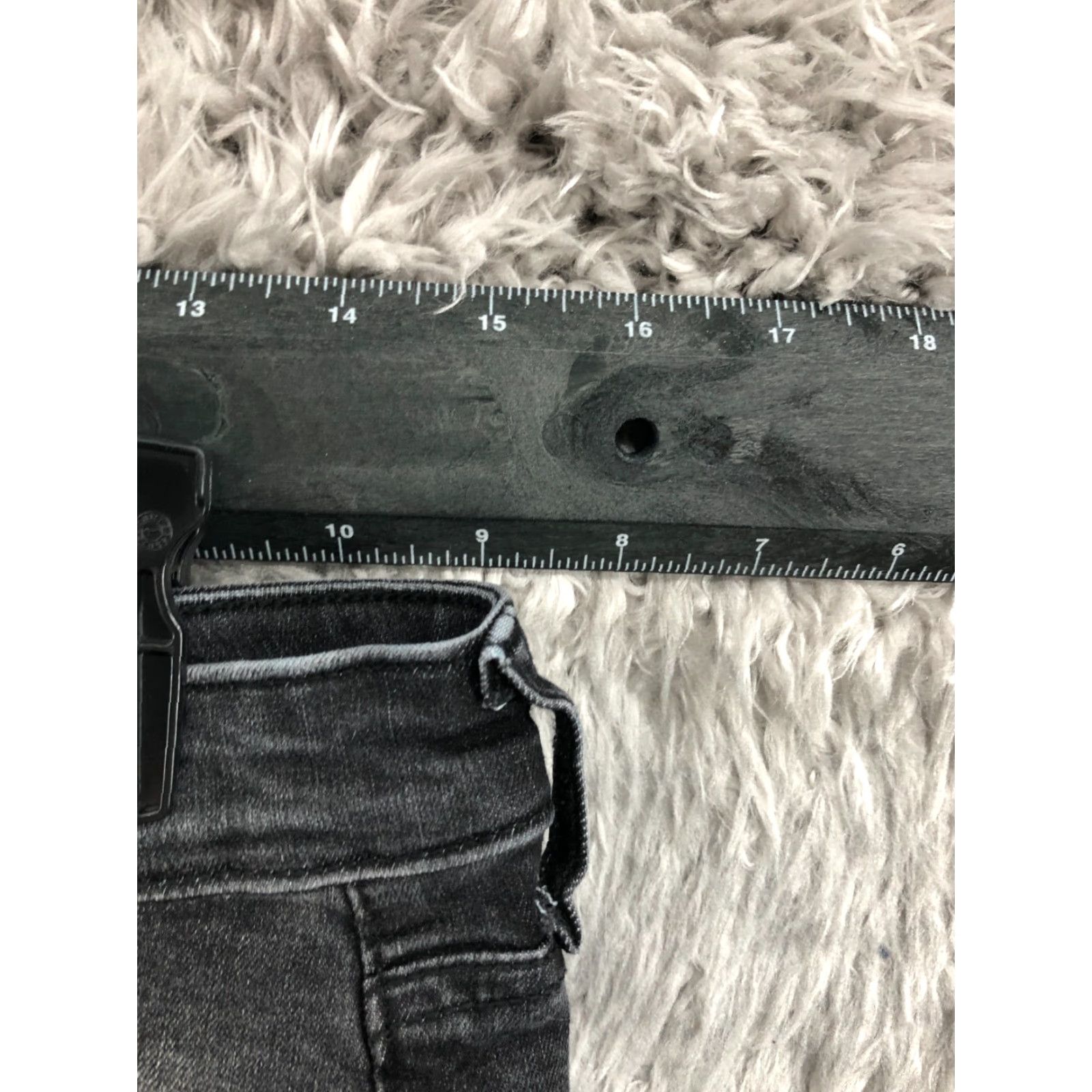 Vintage Jennifer Lopez Jeans Capri Dark Wash Black 10 Womens Regular Mid Rise 27 In Inseam 5-Pocket Denim Cotton Belt Loops Logo Zipper Button Size 32" / US 10 / IT 46 - 2 Thumbnail