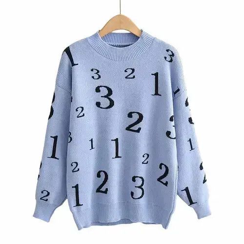 Ralph Marlin Number printed sweater Size US L / EU 52-54 / 3 - 2 Thumbnail