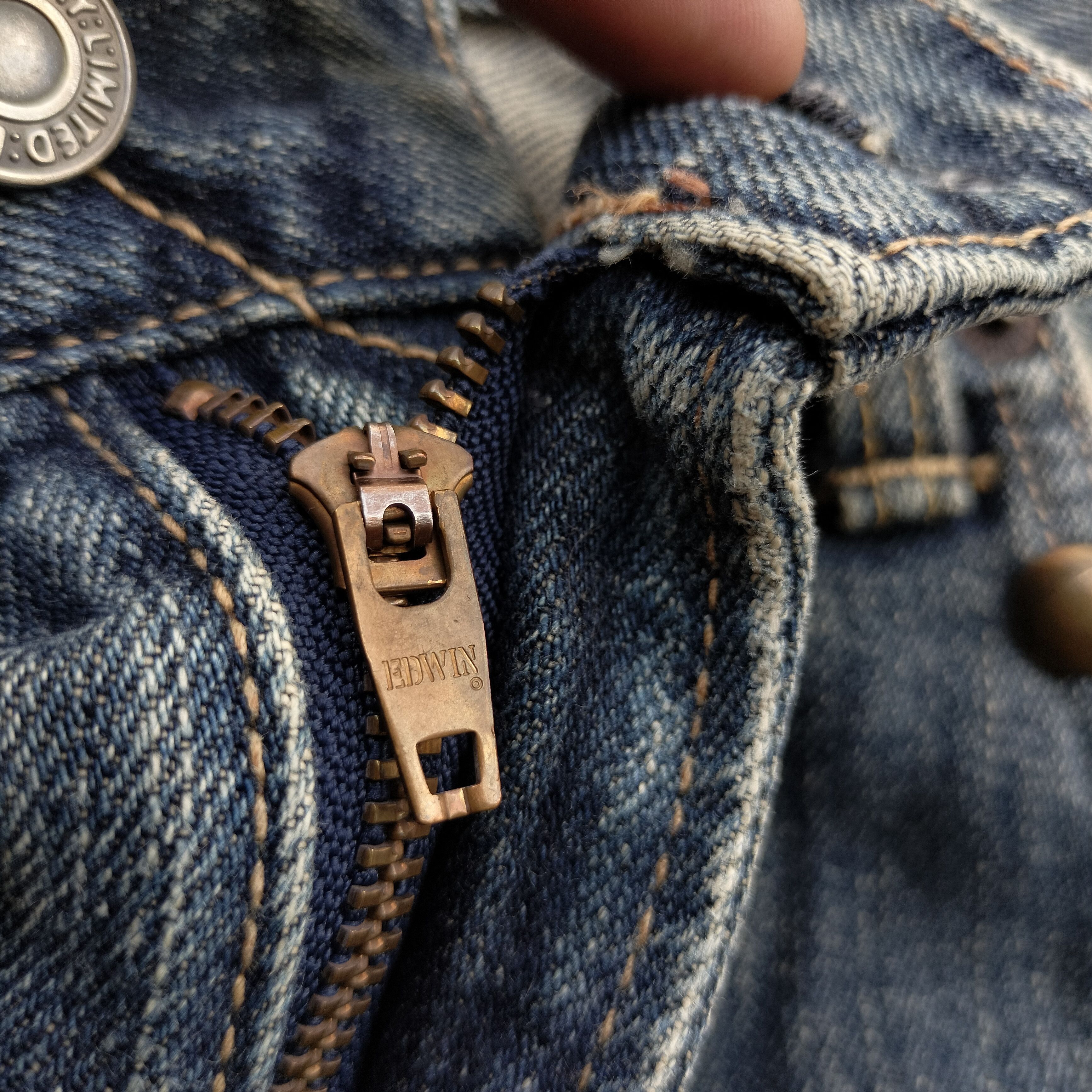 Edwin Vintage Edwin XV-S japan studded rhinestone denim Size US 34 / EU 50 - 10 Thumbnail