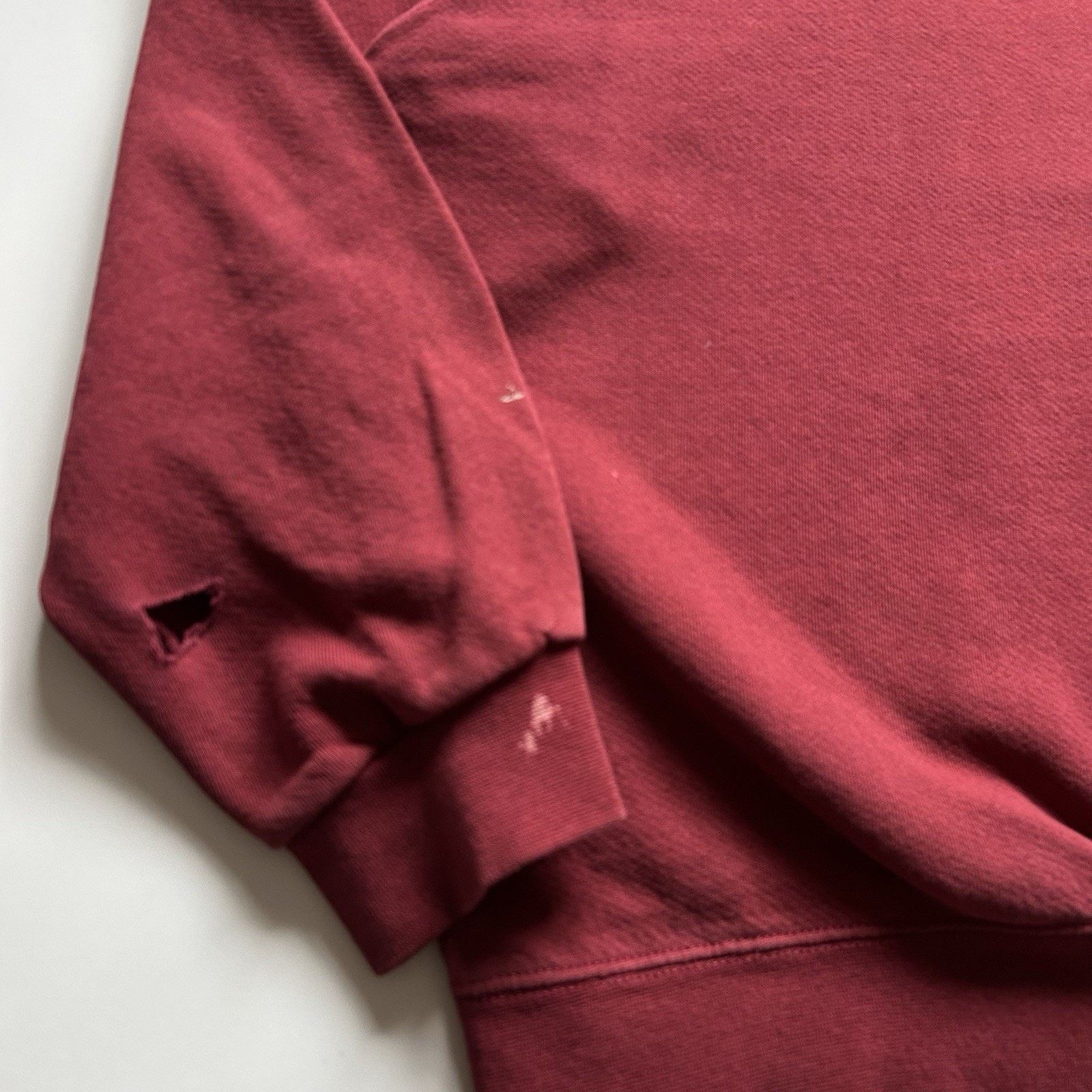 Nike Vintage 90s Nike Sweatshirt XXL Burgundy Red Swoosh Crewneck Size US XXL / EU 58 / 5 - 3 Thumbnail
