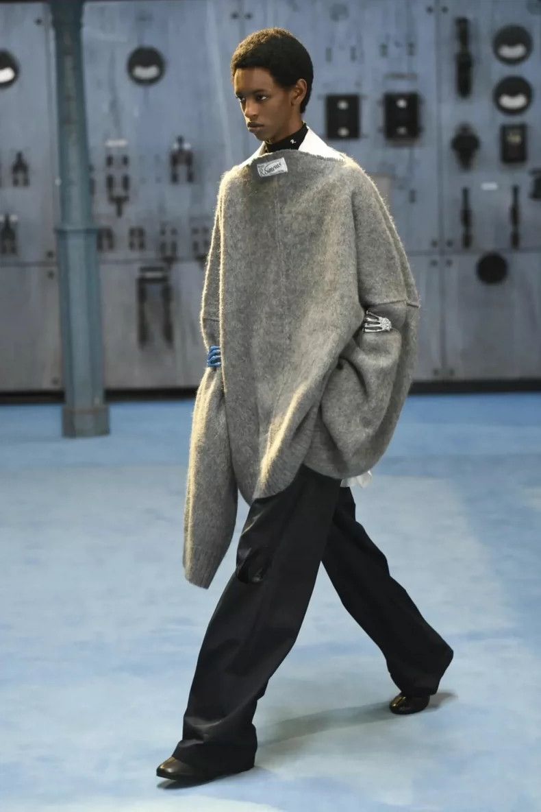 Raf Simons Raf simons AW21-22 Double-hole casual wide-leg trousers Size US 30 / EU 46 - 9 Thumbnail