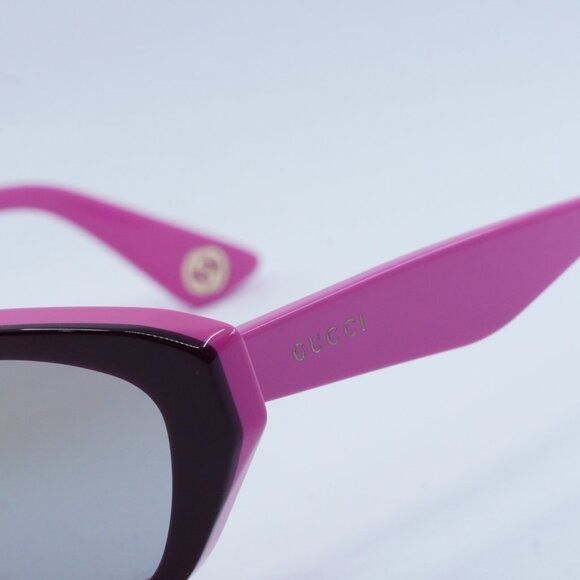 Gucci Gucci GG1638S 003 Sunglasses Burgundy/Fuchsia Cat Eye Frame Size ONE SIZE - 4 Thumbnail