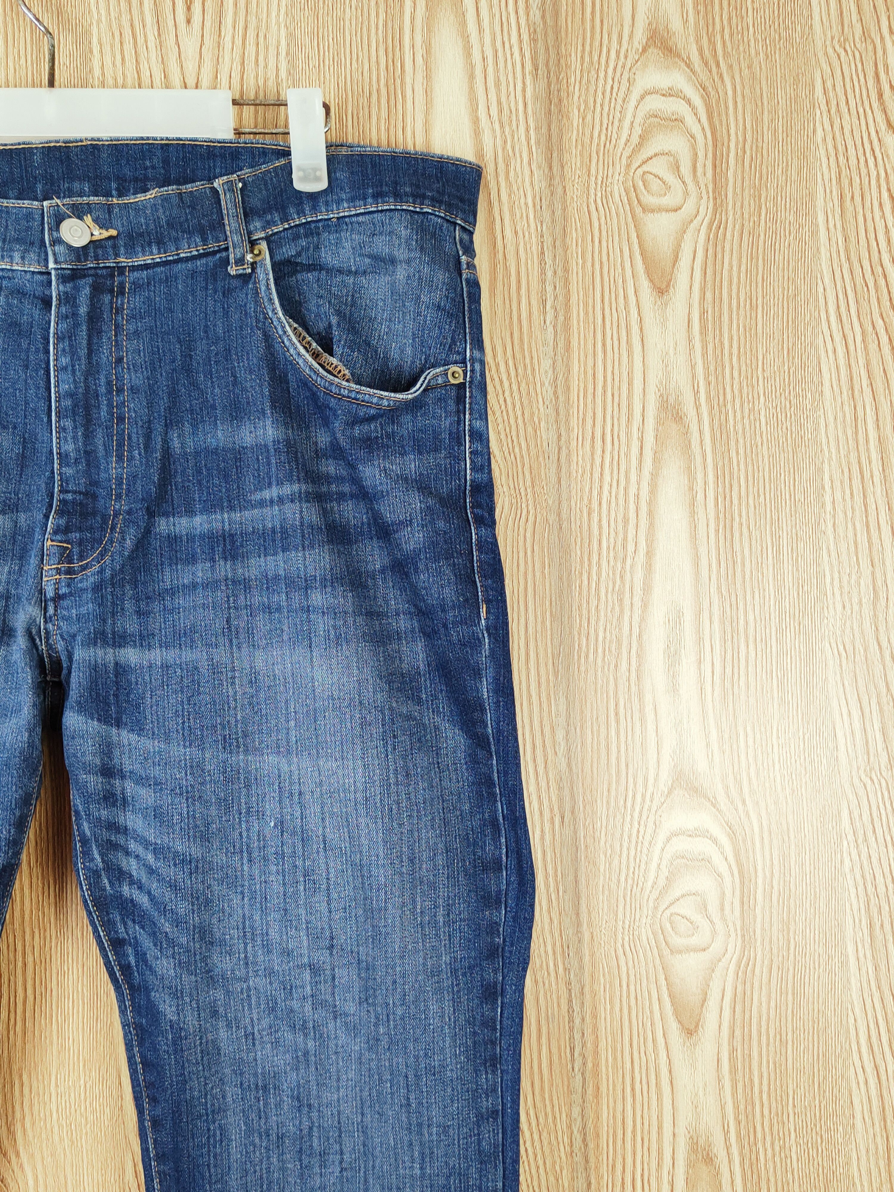 Japanese Brand Japanese Brand Dark Blue Distressed Ripped Jeans #W934 Size US 38 / EU 54 - 5 Thumbnail