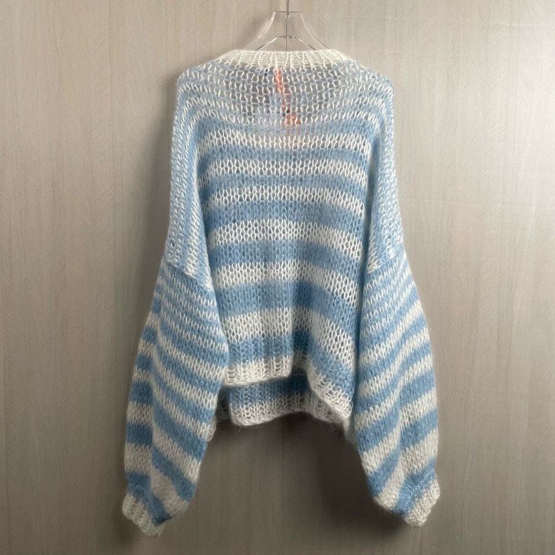 Loewe Loewe Blue mohair sweater Size M / US 6-8 / IT 42-44 - 4 Thumbnail