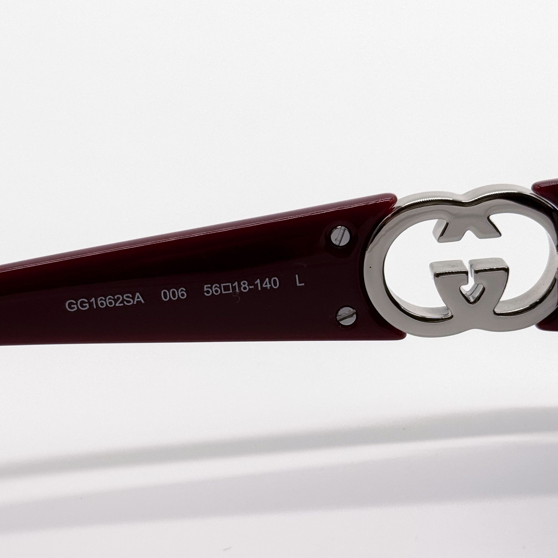 Gucci NEW GUCCI SUNGLASSES WOMEN ROUND BURGUNDY GUCCI GG1662SA 006 Size ONE SIZE - 8 Thumbnail