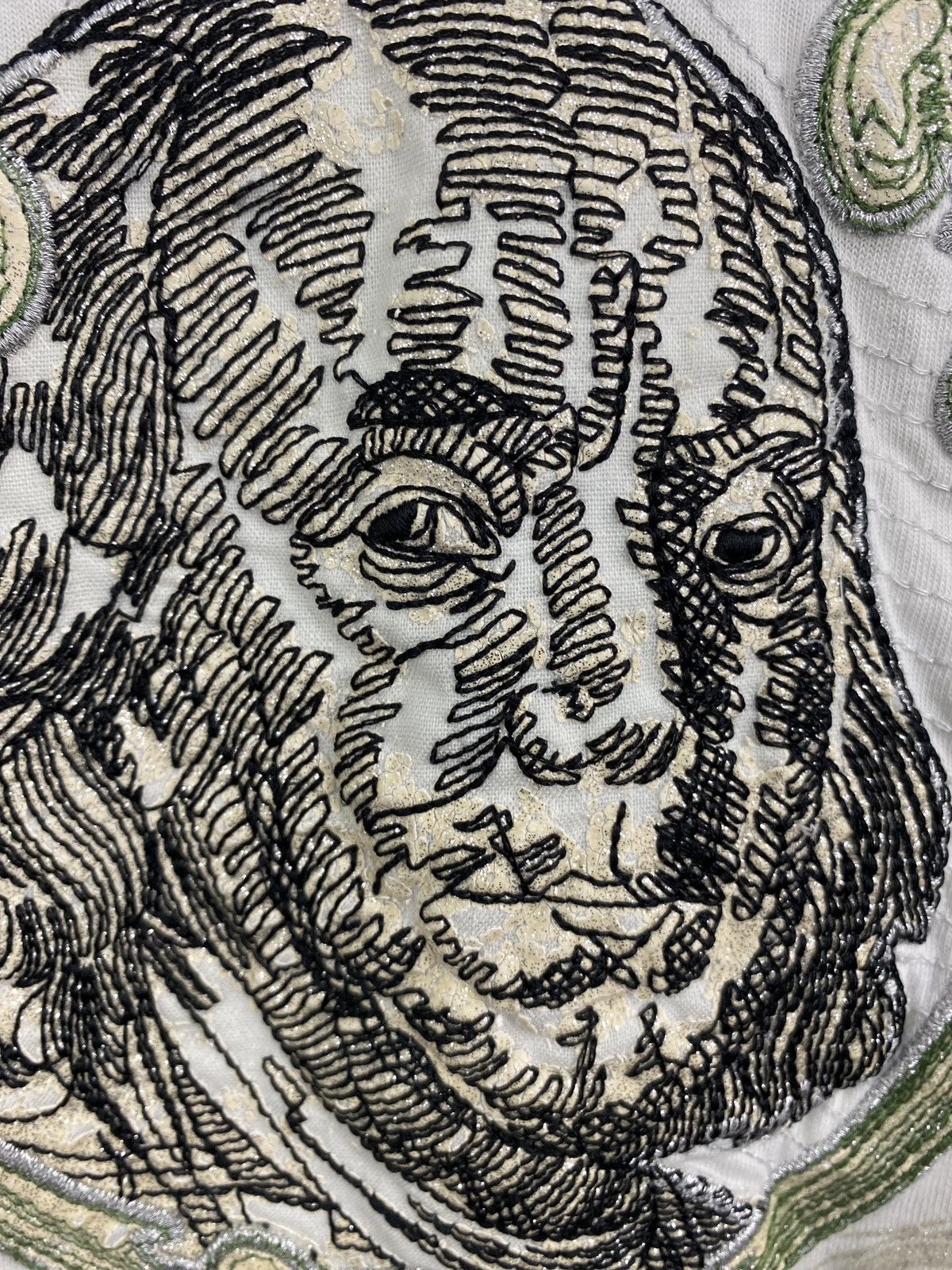 4GSELLER 💸 Vintage 90s Benjamin Franklin 100 Hundred Dollar T-Shirt Size US XL / EU 56 / 4 - 9 Thumbnail