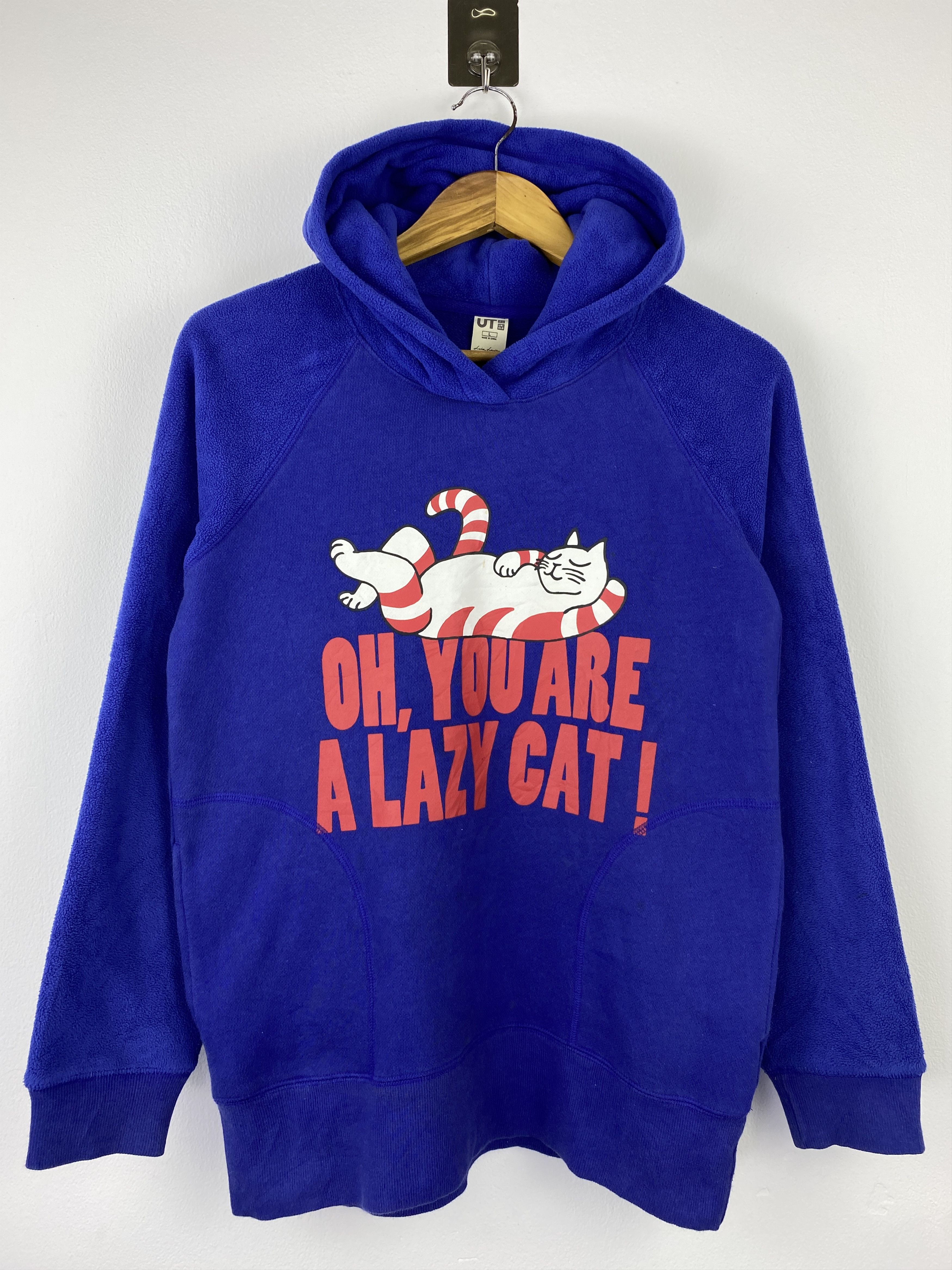 Uniqlo Lisa Larson x Uniqlo Lazy Cat Fleece Hoodie BP0060 Size US L / EU 52-54 / 3 - 1 Thumbnail