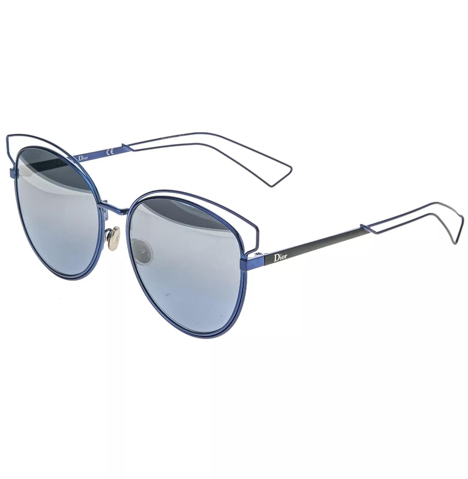 Christian Dior Monsieur CHRISTIAN DIOR SIDERAL 2 Black Blue Mirrored Metal SIDERAL2 Size ONE SIZE - 9 Thumbnail