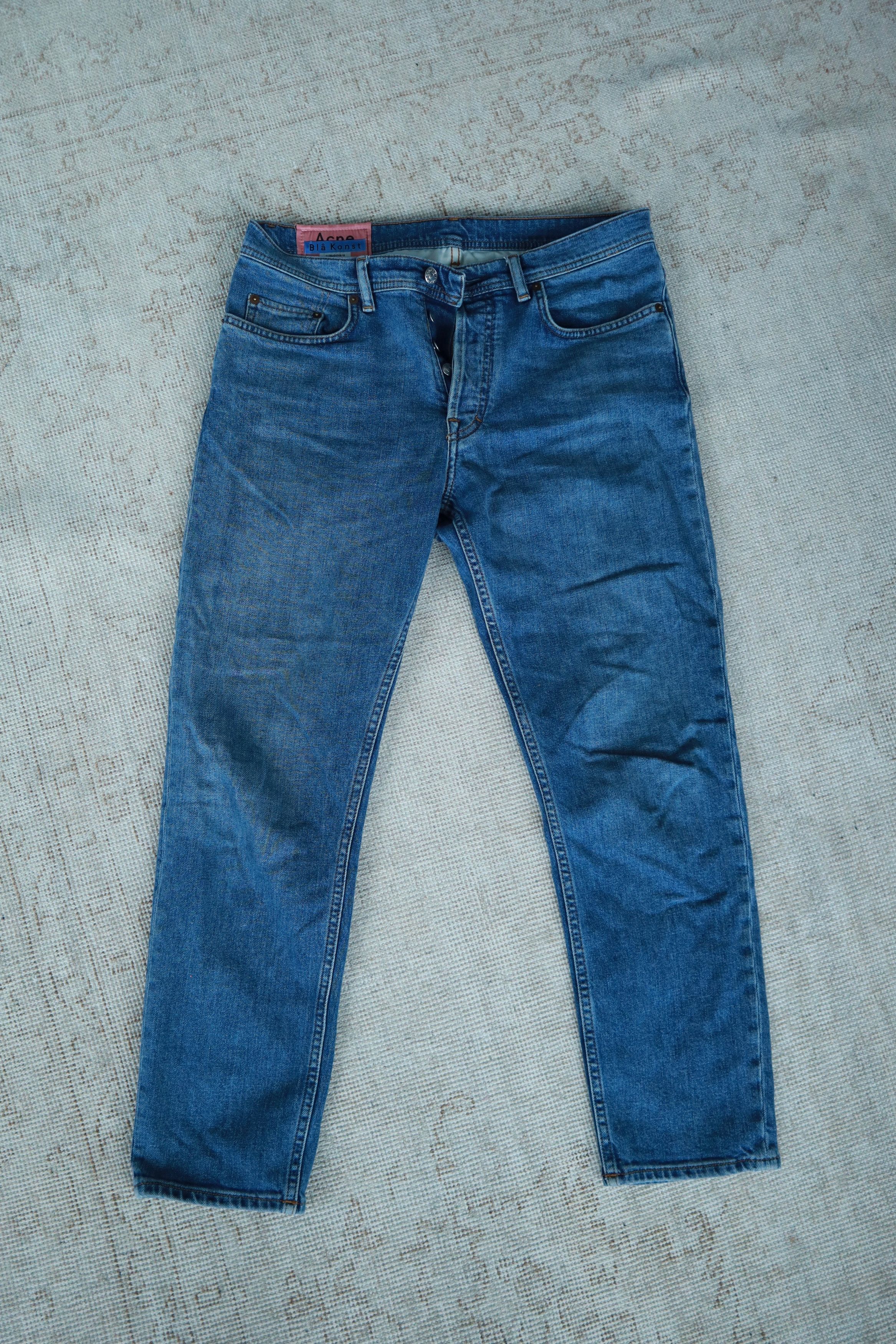 Acne Studios Acne River Mid Blue Jeans Size US 31 - 1 Thumbnail