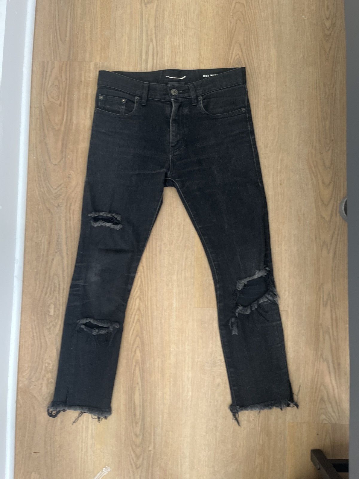 Saint Laurent Paris Saint Laurent SS13 D02 Crash Denim by Hedi Slimane Size US 28 / EU 44 - 1 Thumbnail