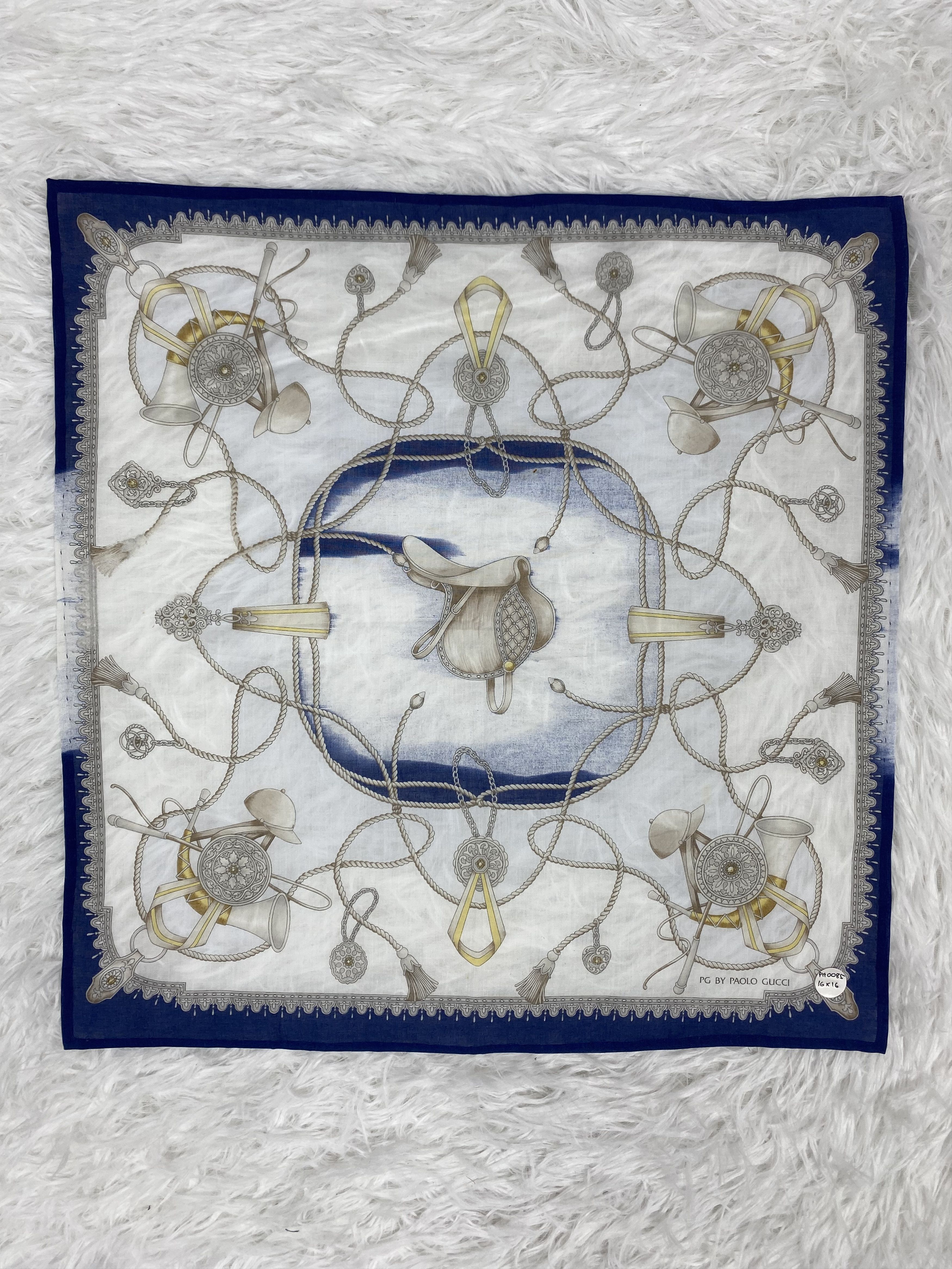 Paolo Gucci Vintage Paolo Gucci Handkerchief PH0085 Size ONE SIZE - 3 Thumbnail
