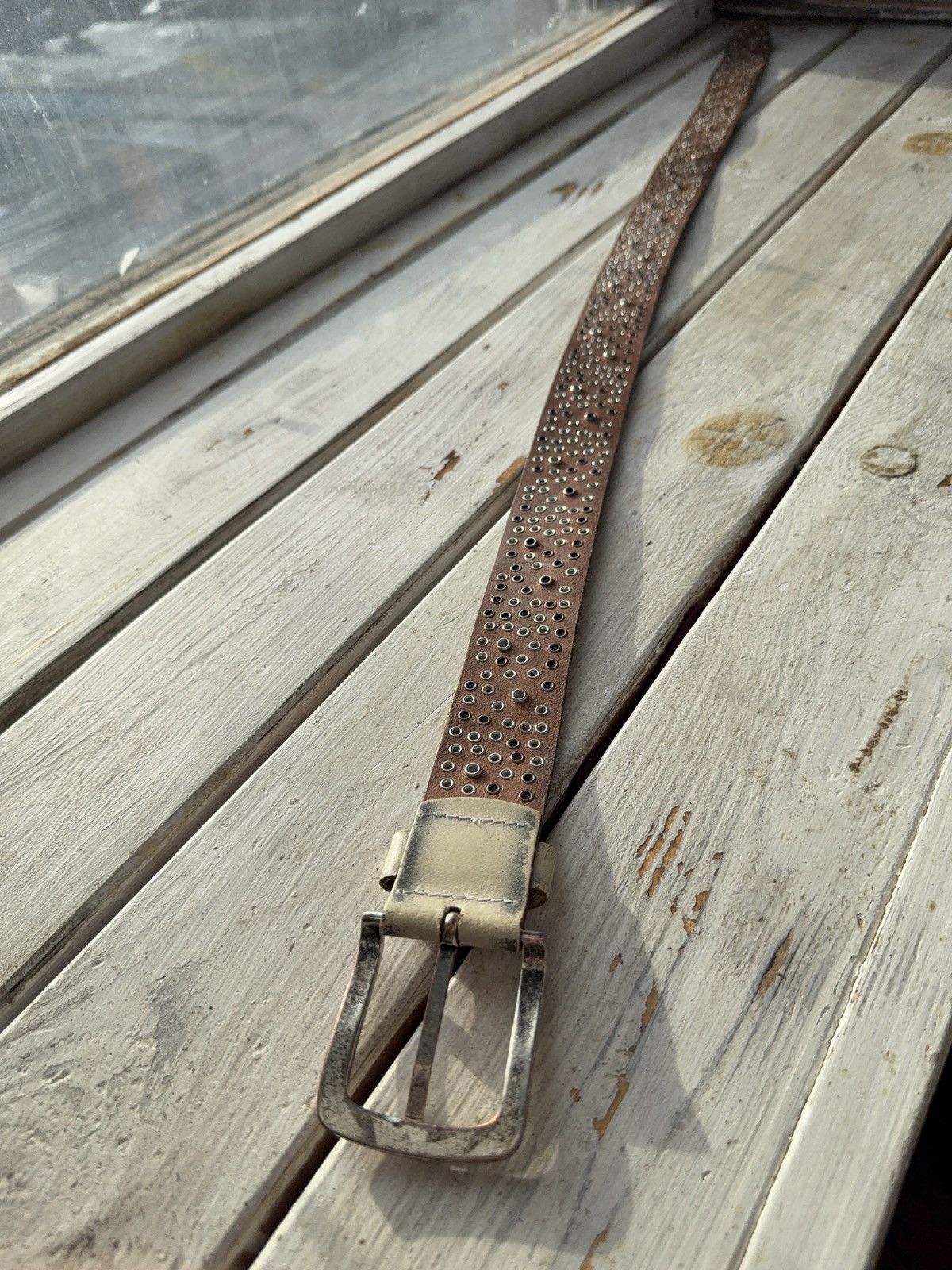 Japanese Brand Vintage Retro 90s Y2K Opium Real Leather Japanese style belt Size ONE SIZE - 7 Thumbnail