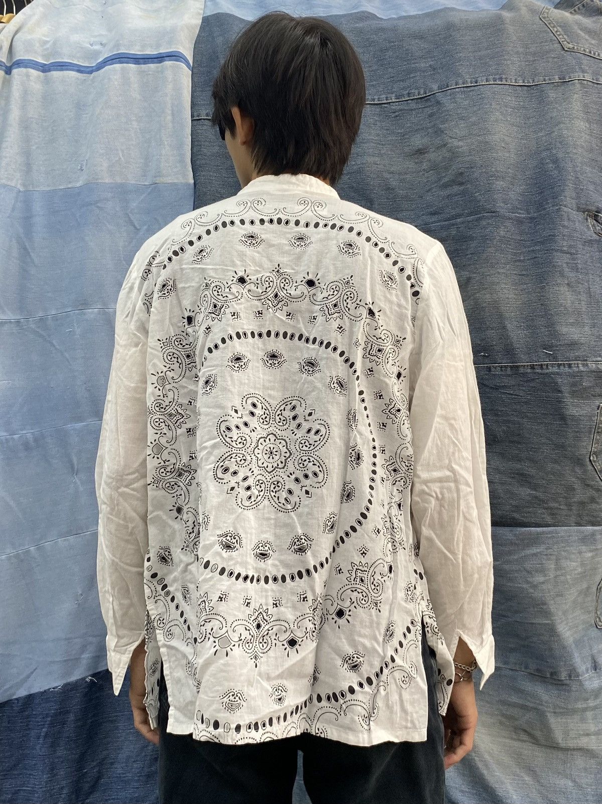 If Six Was Nine × Issey Miyake × Japanese Brand issey miyake style japanese blouse salon tokyo bandana holes Size US S / EU 44-46 / 1 - 5 Thumbnail