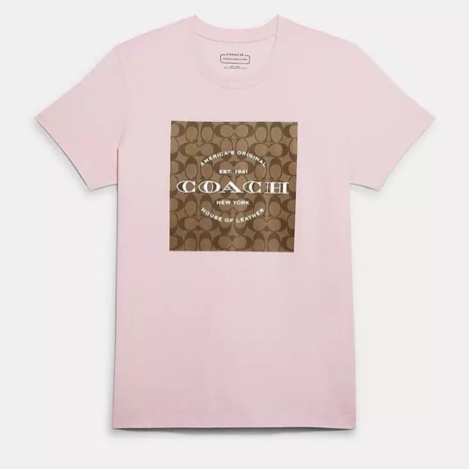 Coach NWT Coach Women'T Shirt Organic Cotton Light Pink C8775 XS Size US XS / EU 42 / 0 - 1 Thumbnail
