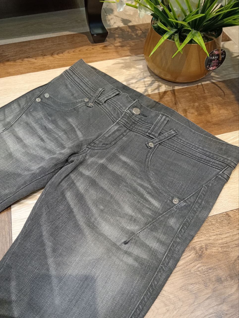 Tornado Mart TORNADO MART STRETCH DENIM JEANS GREY FADE JAPAN DESIGNER Size 34" / US 12 / IT 48 - 4 Thumbnail