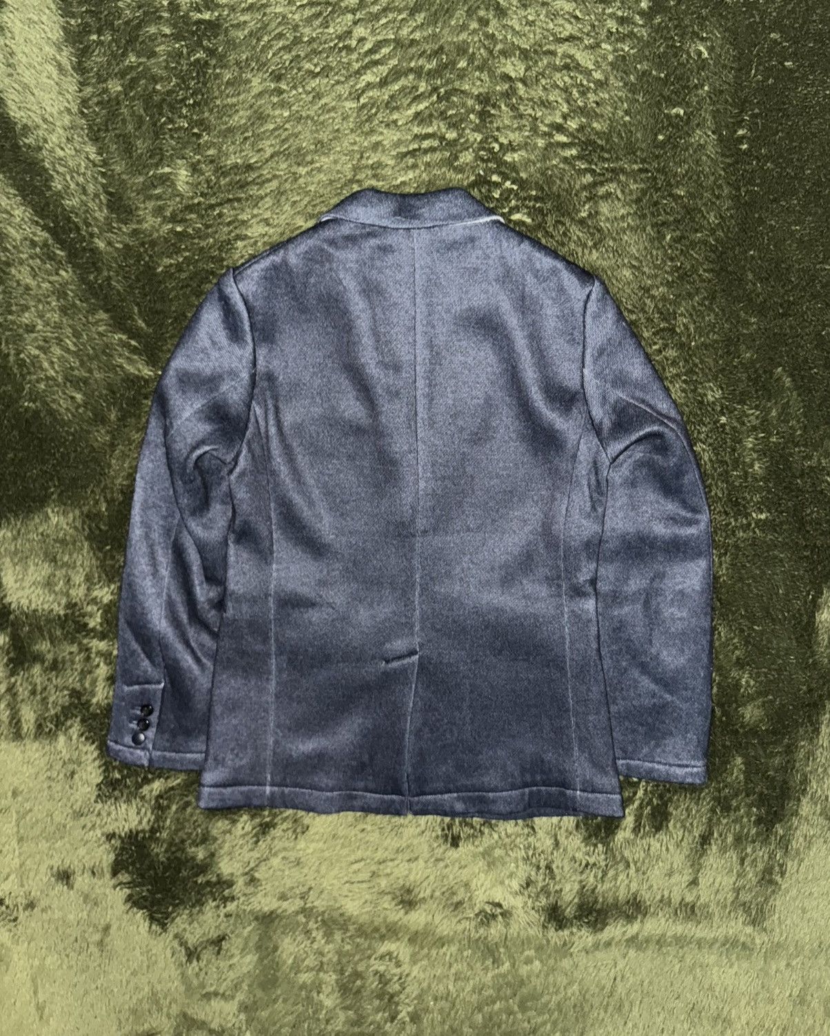 Beams Japan [S] Beams Textured Loose fit Poly Blazer Jacket Navy Size US S / EU 44-46 / 1 - 7 Thumbnail