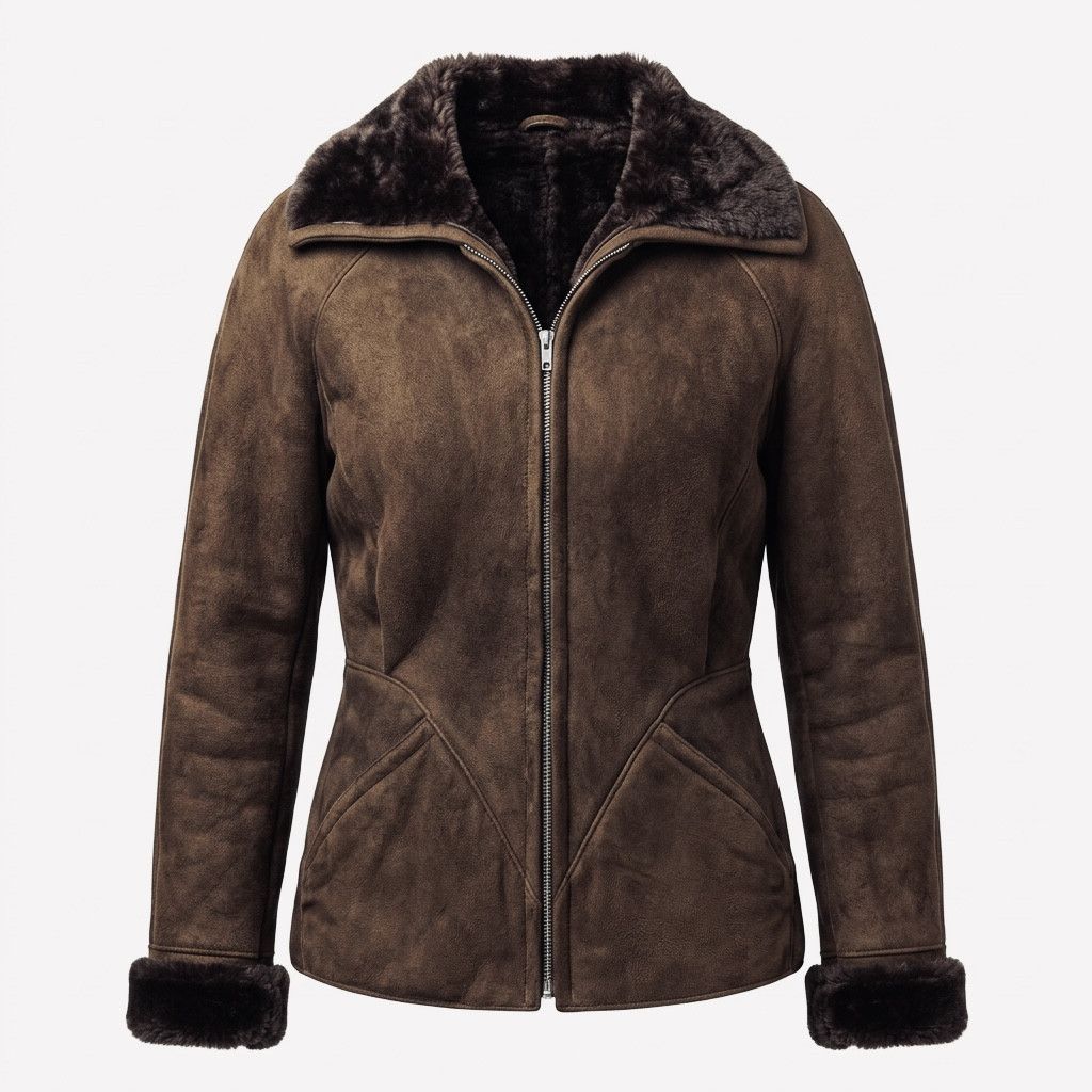 Thierry Mugler Thierry Mugler Original Blue Tag 100% Lamb Shearling Jacket Size S / US 4 / IT 40 - 1 Thumbnail