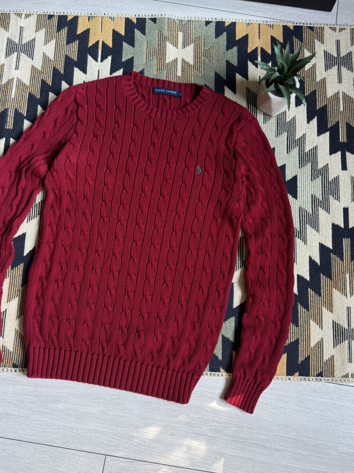 Polo Ralph Lauren Vintage Polo Ralph Lauren Cable Knitted Sweater Size S / US 4 / IT 40 - 3 Thumbnail