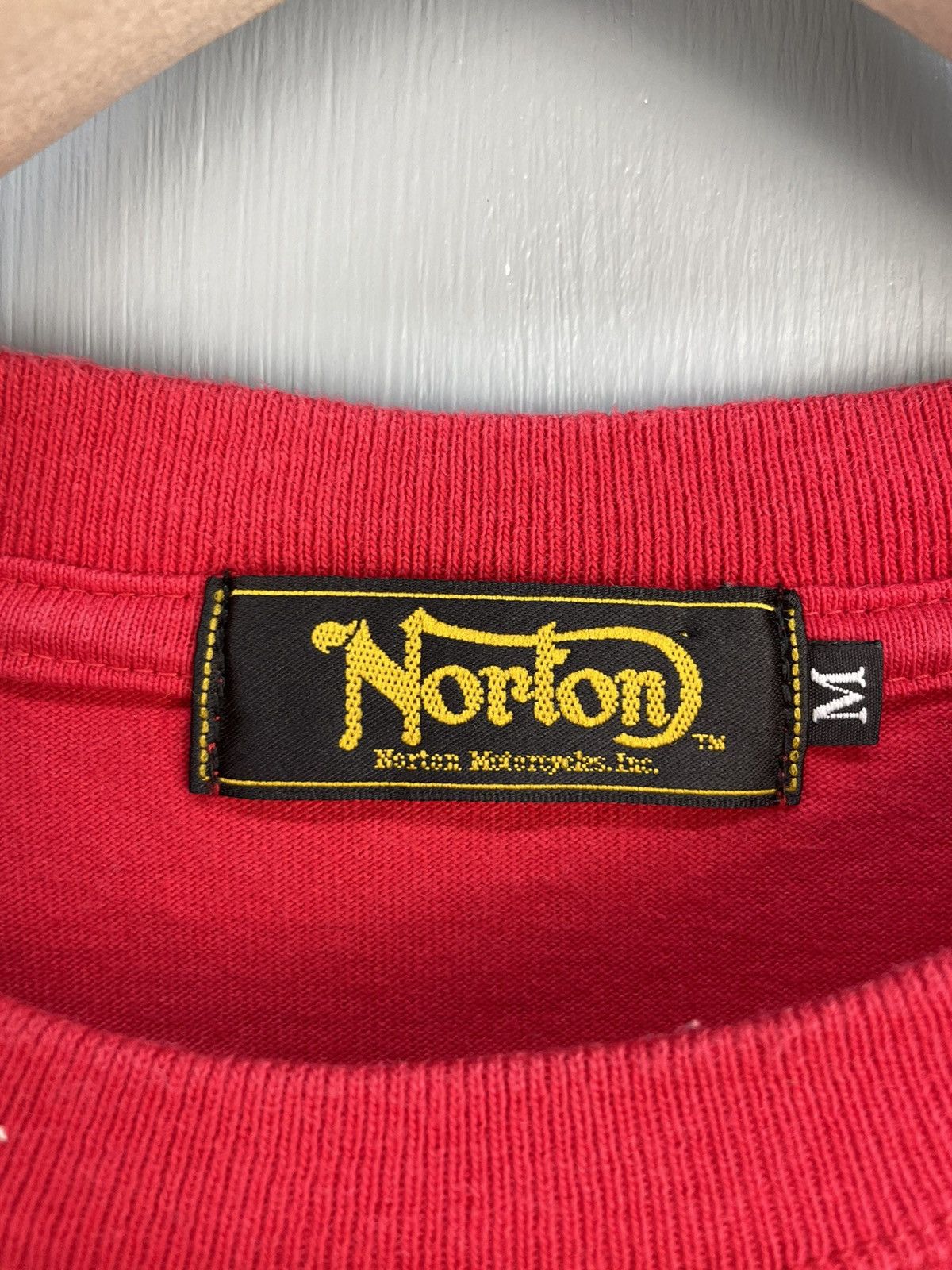 Norton Vintage Norton Motorcycle pinstripe long sleeve shirt Size US M / EU 48-50 / 2 - 7 Thumbnail