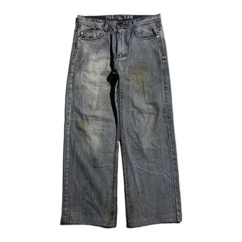 Japanese Brand × Vintage Harajuku Embroidery Baggy Jeans Size US 30 / EU 46 - 2 Thumbnail