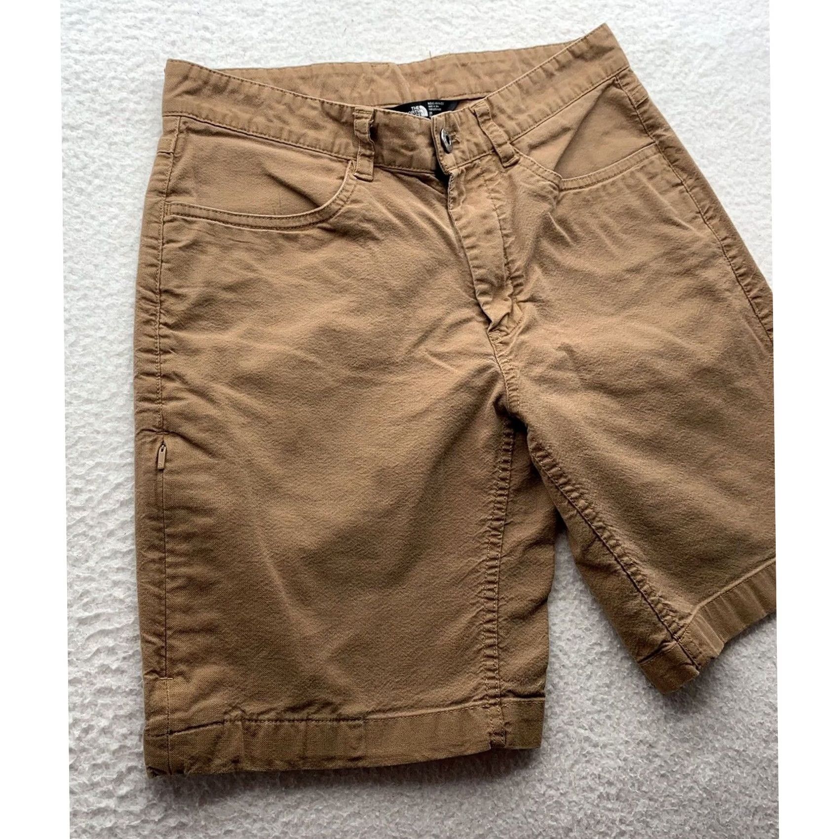 The North Face The North Face Chino Shorts Mens 30 8.5" Zip Pocket Hiking Camping Outdoors Brown Size US 30 / EU 46 - 3 Thumbnail