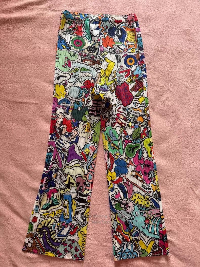 Issey Miyake Issey Miyake size:3 Graffiti pants Size 31" - 2 Thumbnail