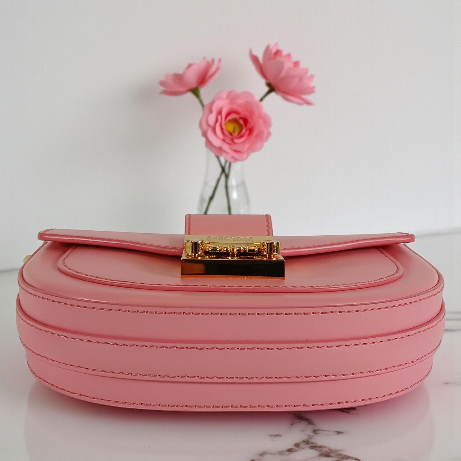 MCM MCM Patricia Mini Pink Leather Crossbody Bag - NWT Size ONE SIZE - 7 Thumbnail
