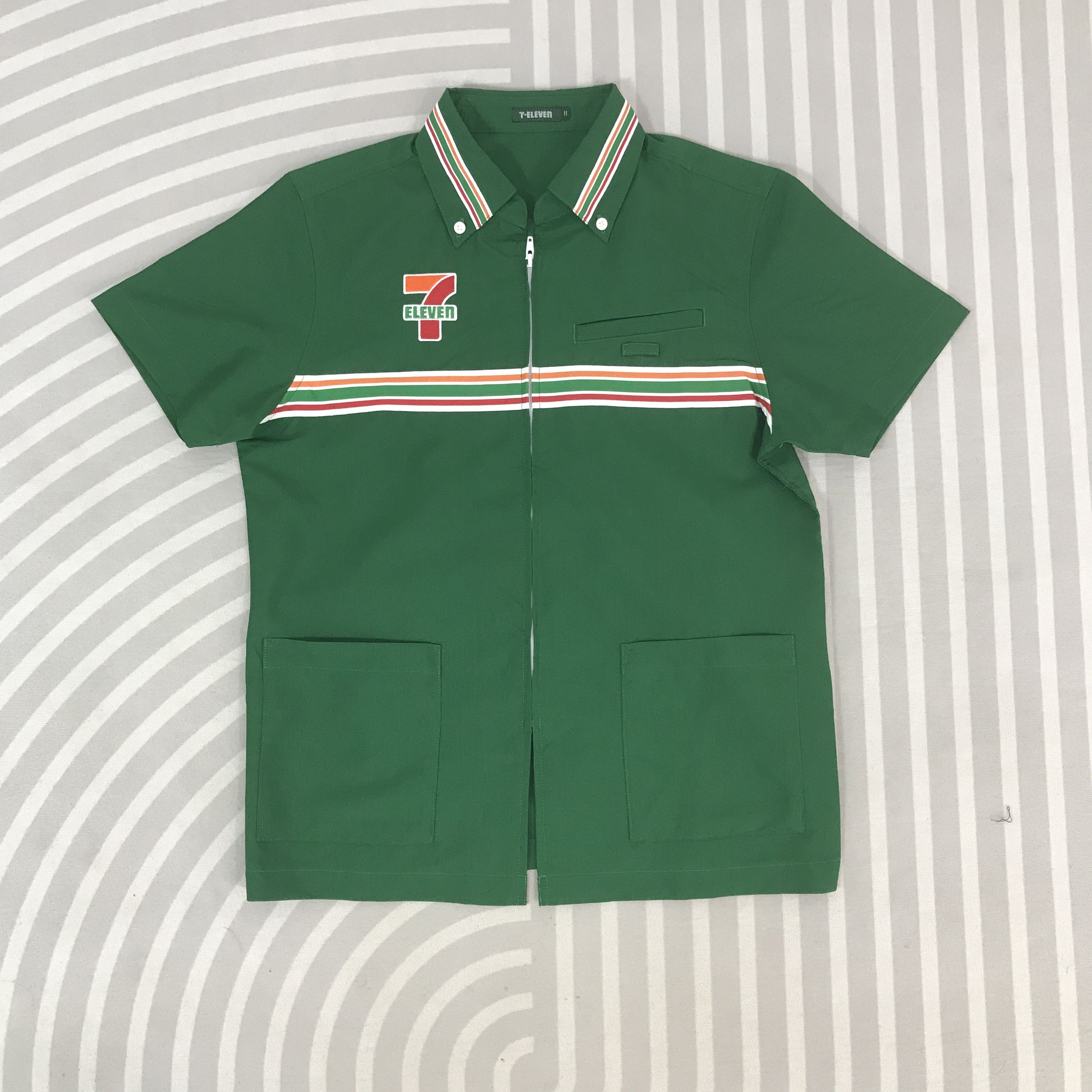 Japanese Brand Vintage 7 Eleven uniform shirt Jacket Size US M / EU 48-50 / 2 - 2 Thumbnail