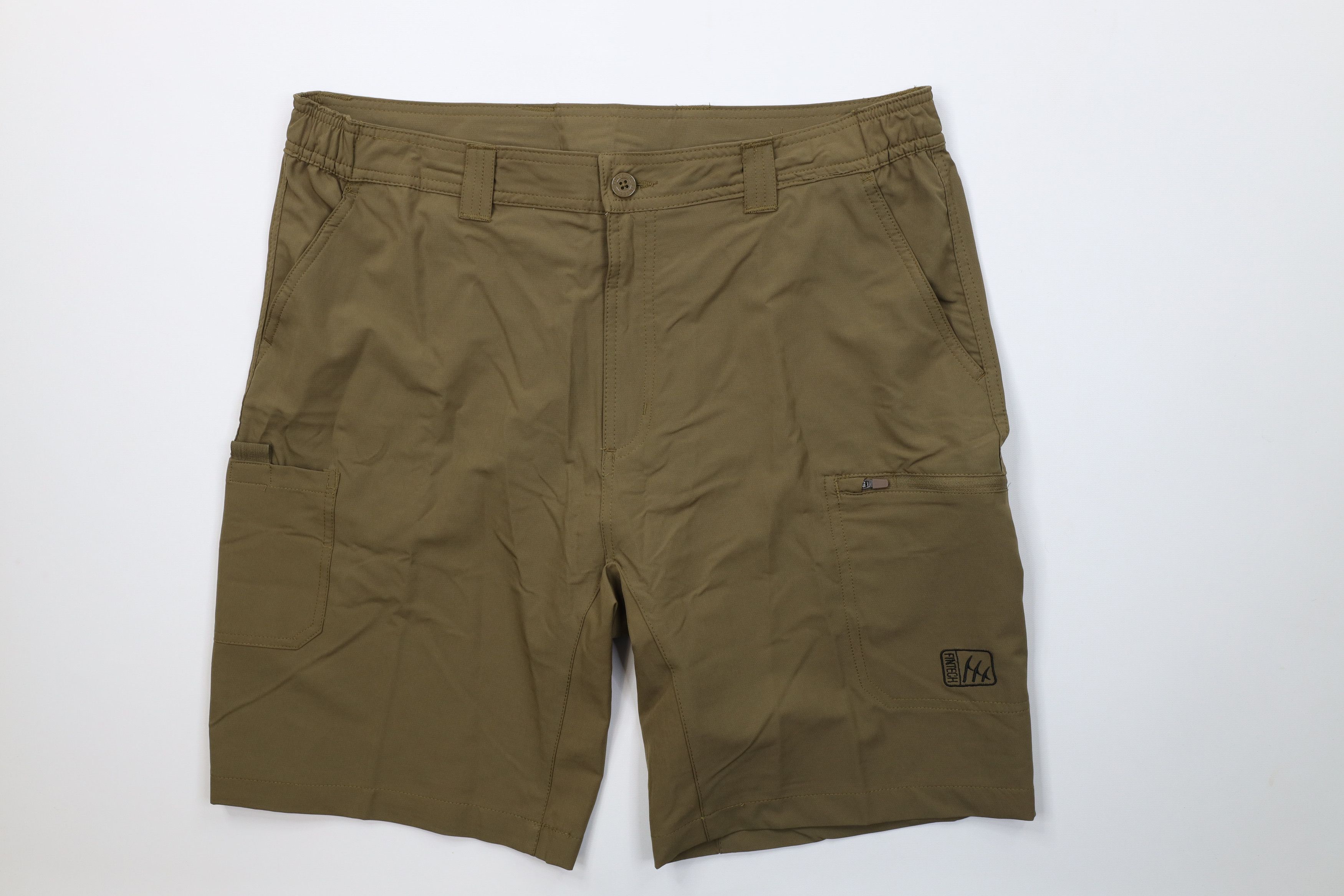 Vintage Fintech Performance Fishing Outdoor Cargo Shorts Green Size US 36 / EU 52 - 1 Thumbnail