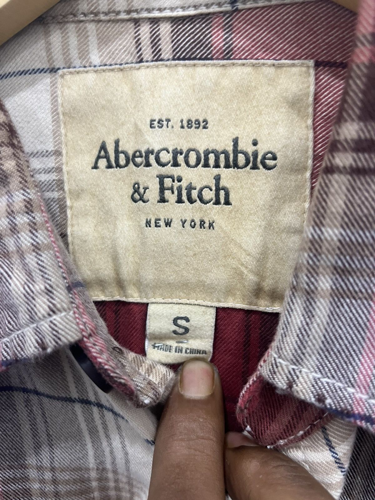 Abercrombie & Fitch Vintage Abercrombie Flannel double pocket Size US S / EU 44-46 / 1 - 8 Thumbnail