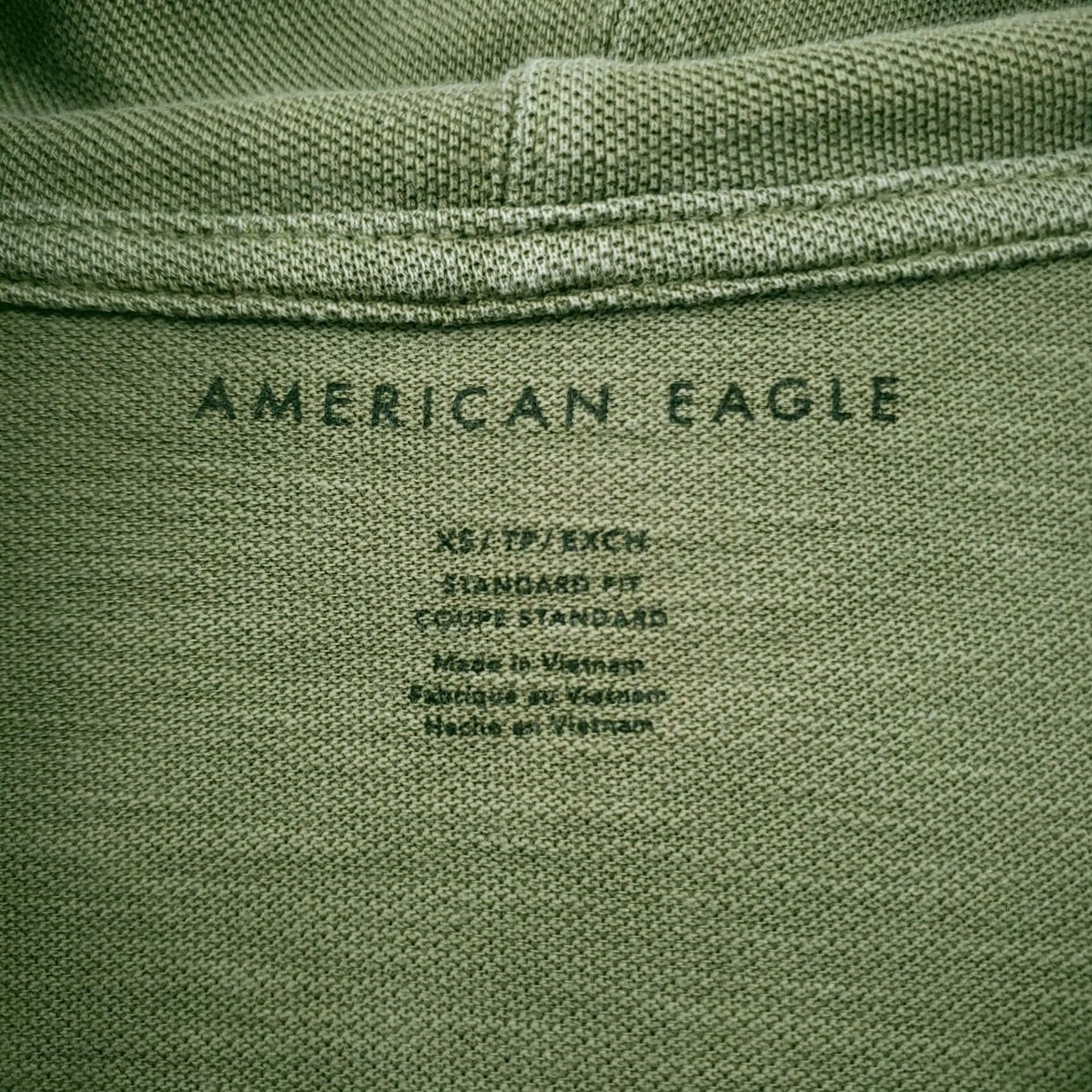 American Eagle Outfitters American Eagle Hoodie Mens XS Green Pullover Hooded Pocket Long Sleeves Standard Fit Size US XS / EU 42 / 0 - 3 Thumbnail