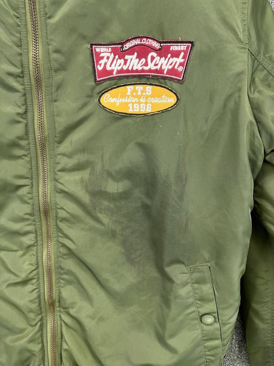 Japanese Brand Vintage Flip The Script Fur Hooded Bomber Jacket Size US M / EU 48-50 / 2 - 14 Thumbnail