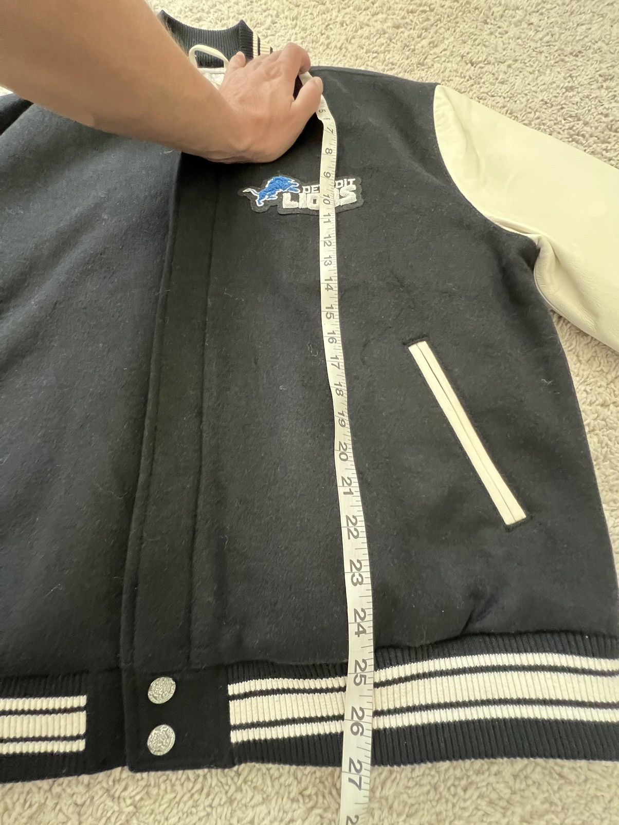 Jeff Hamilton Jeff Hamilton Detroit Lions Limited Wool & Leather Jacket Size US M / EU 48-50 / 2 - 8 Thumbnail