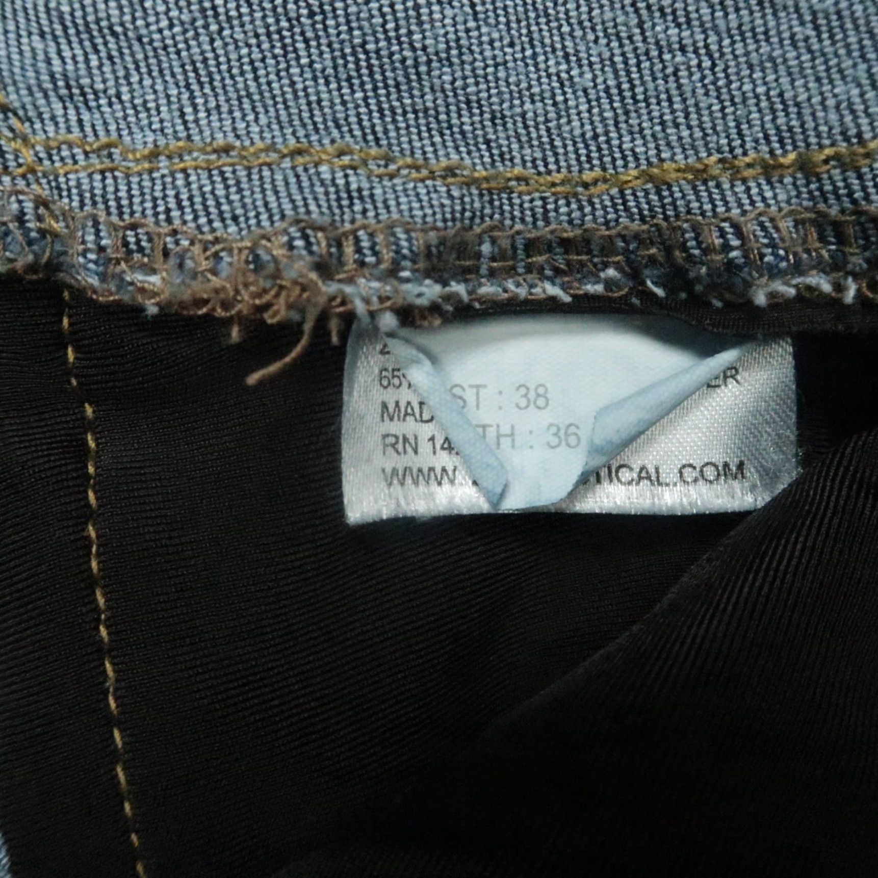 Denime 221B Tactical Jeans Mens 38x36 Blue Denim 5 Pocket Conceal Carry Size US 38 / EU 54 - 4 Thumbnail