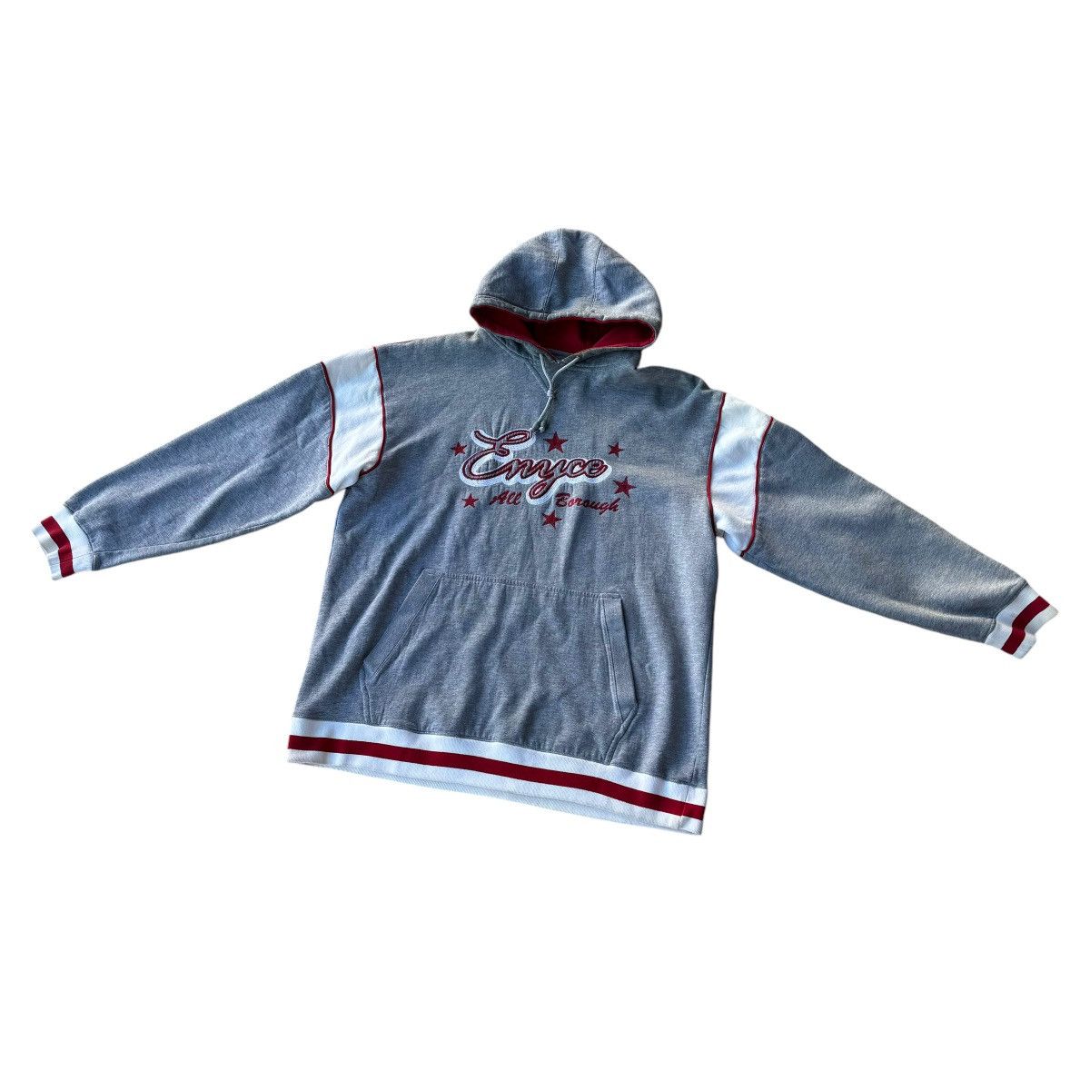 ENYCE Baggy Y2K Oversized Varsity Hoodie Skater Hiphop