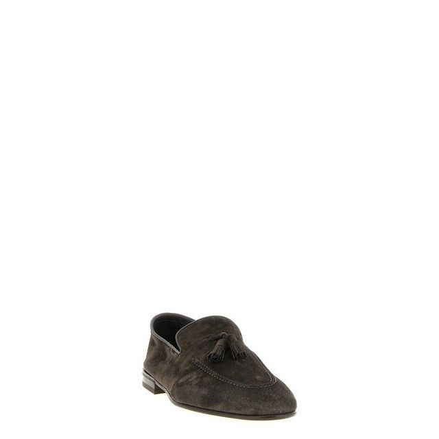 Brunello Cucinelli BRUNELLO CUCINELLI Gray Tassel Loafers New & Authentic (Men Size US 12 / EU 45 - 2 Thumbnail