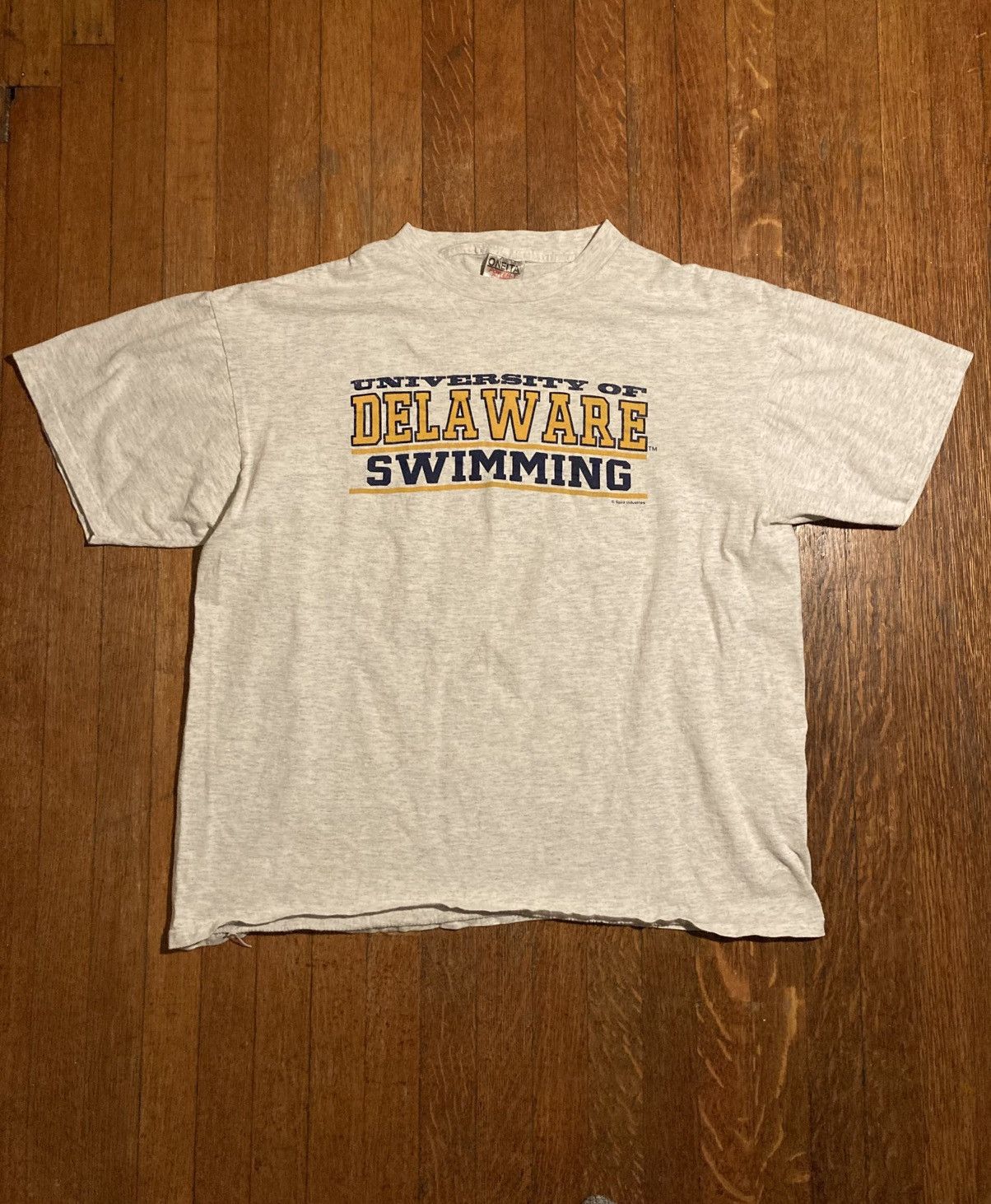 Vintage Vintage University of Delaware Swimming Tee Size US XL / EU 56 / 4 - 1 Thumbnail