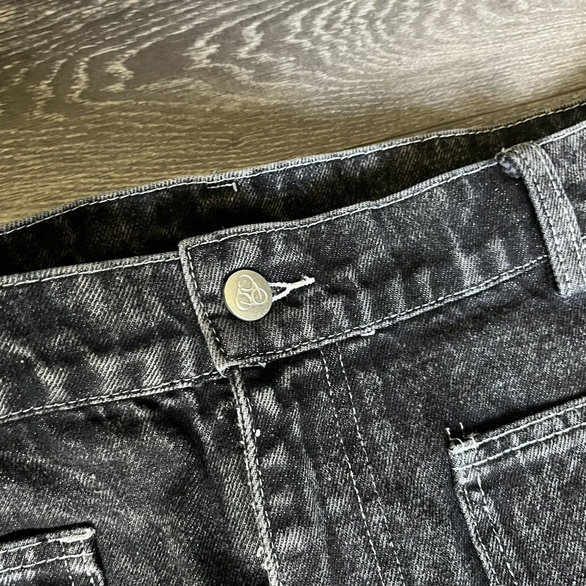 Japanese Brand Jason Demaci Thorn Distressed Scratch Denim Jeans Size 32 Size US 32 / EU 48 - 7 Thumbnail