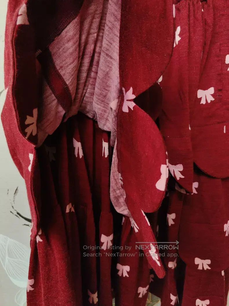Comme des Garcons Comme des Garcons size S Red Petal Triple Layer Skirt Size 22" - 3 Thumbnail