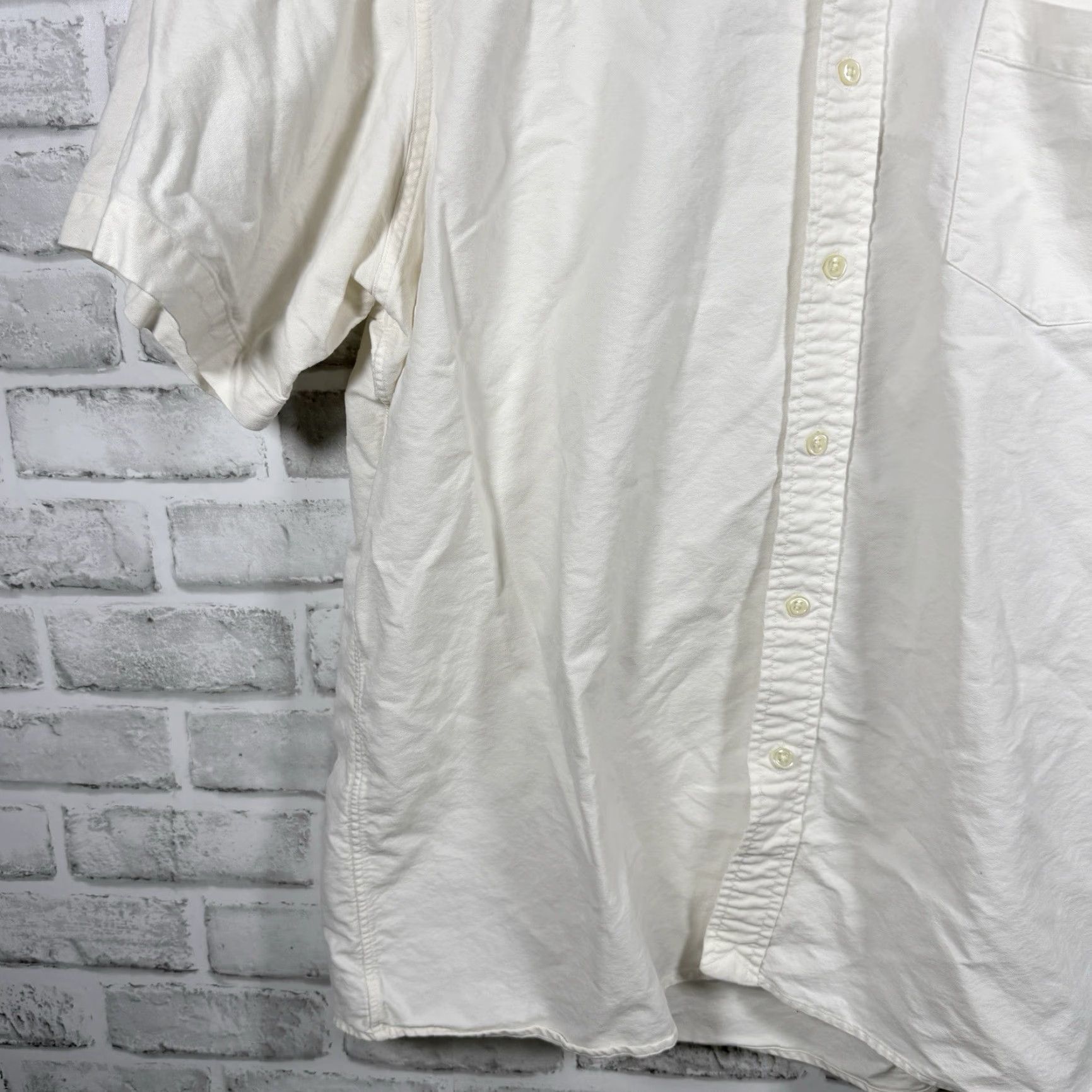 Ralph Lauren Ralph Lauren White Short Sleeve Button Down Shirt Mens Size XL Button-Up Button-Down Collar Casual Wear Regular XS? Size US XL / EU 56 / 4 - 3 Thumbnail