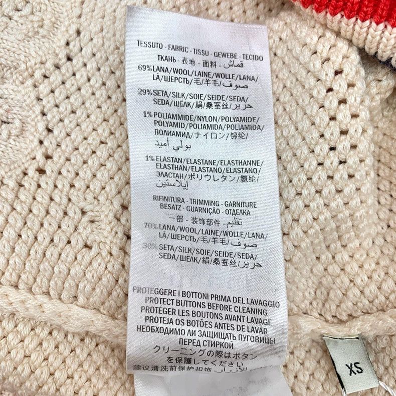 Gucci Gucci Color-blocked striped logo jacquart wool V-neck sing Size XS / US 0-2 / IT 36-38 - 7 Thumbnail