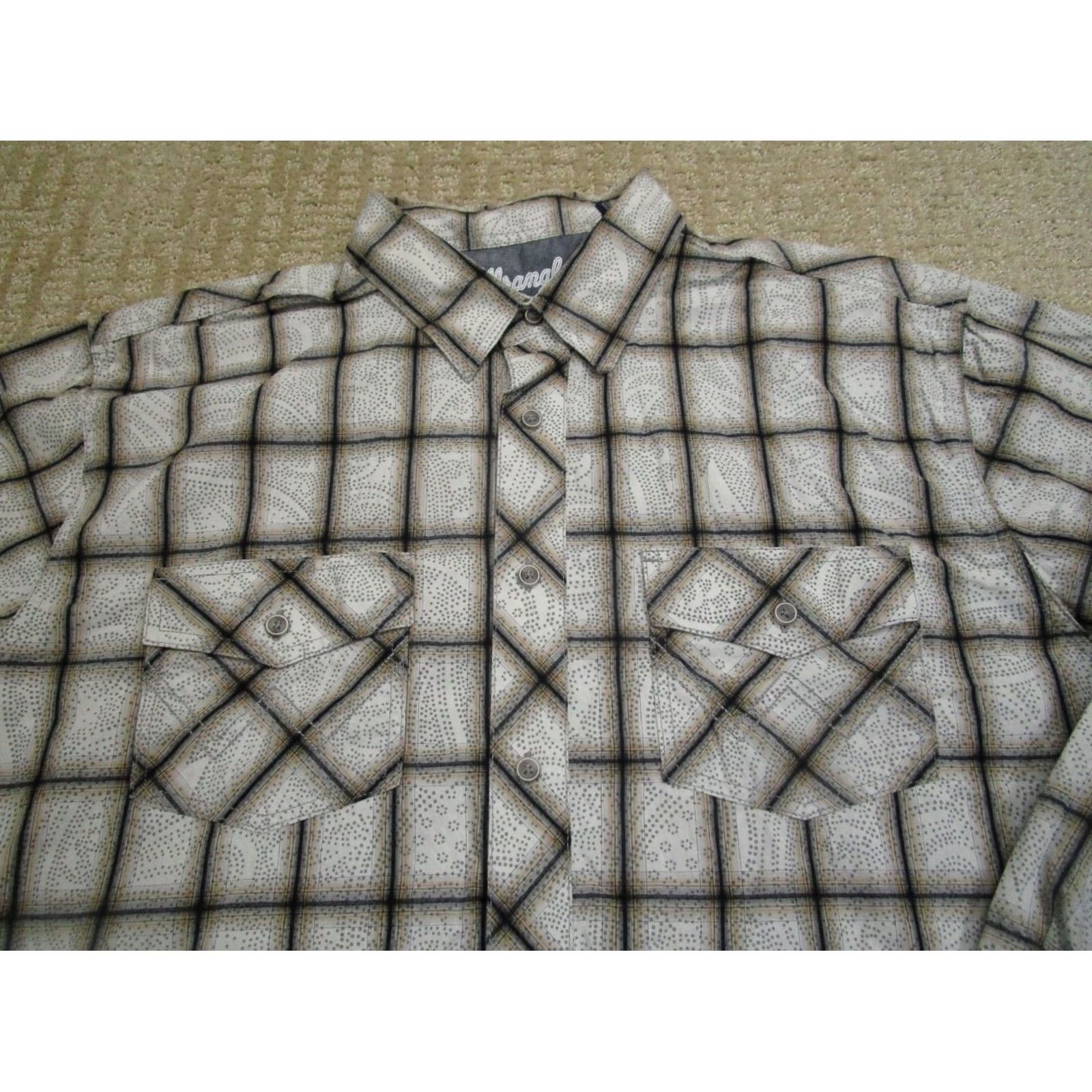 Wrangler Wrangler Retro Shirt Men XL White Paisley Long Sleeve Button Down Western Size US XL / EU 56 / 4 - 2 Thumbnail