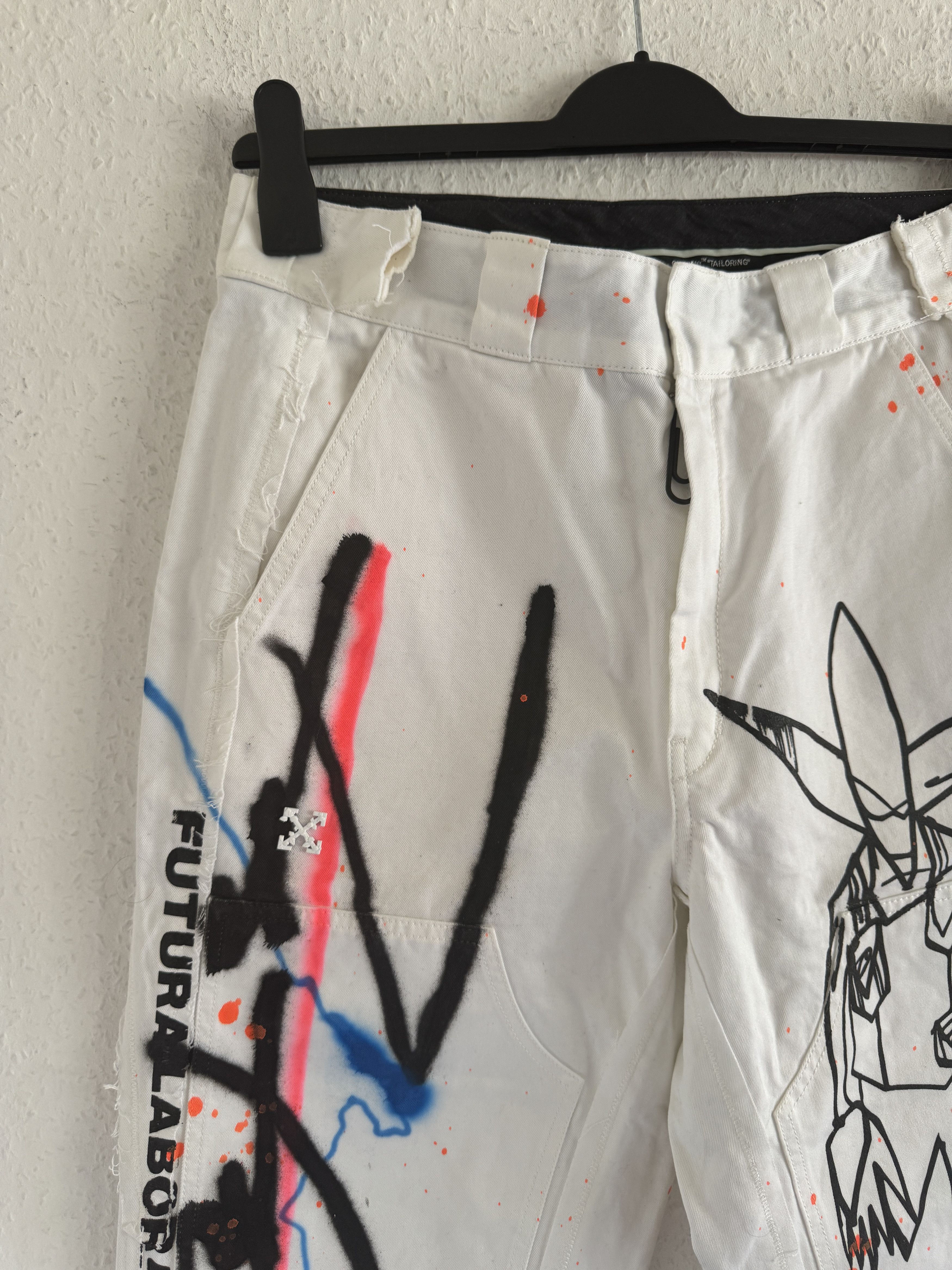 Futura × Off-White Futura spraypaint carpenter pants Size US 30 / EU 46 - 6 Thumbnail