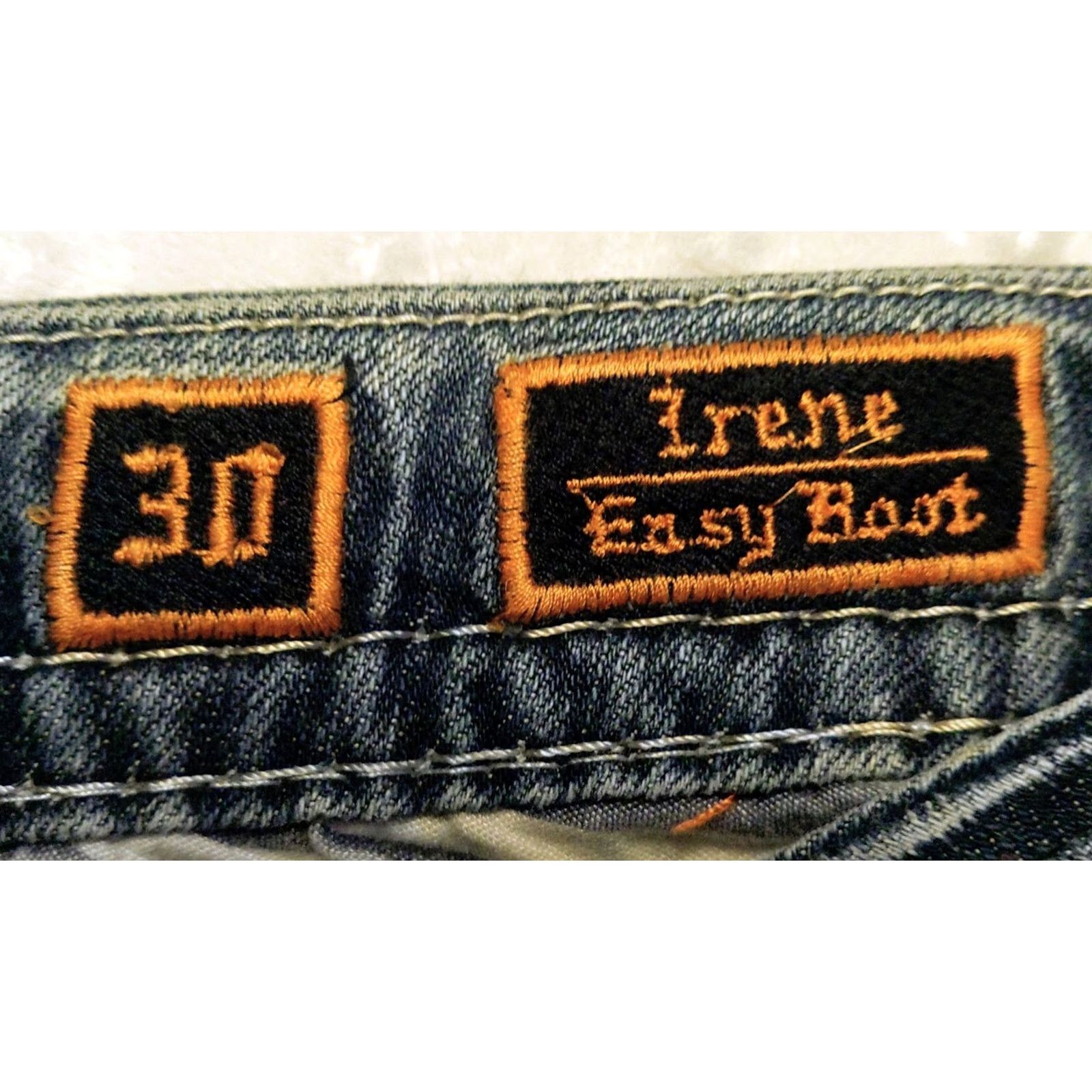 Vintage Rock Revival Irene Easy Bootcut Jeans Womens 30 Blue Denim Embroidered 34x29 Jeans Mens? Size 30" / US 8 / IT 44 - 7 Thumbnail