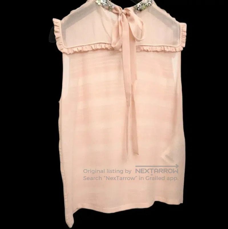 Miu Miu Miu Miu Summer Orange Silk Printed Top . Size S / US 4 / IT 40 - 2 Thumbnail