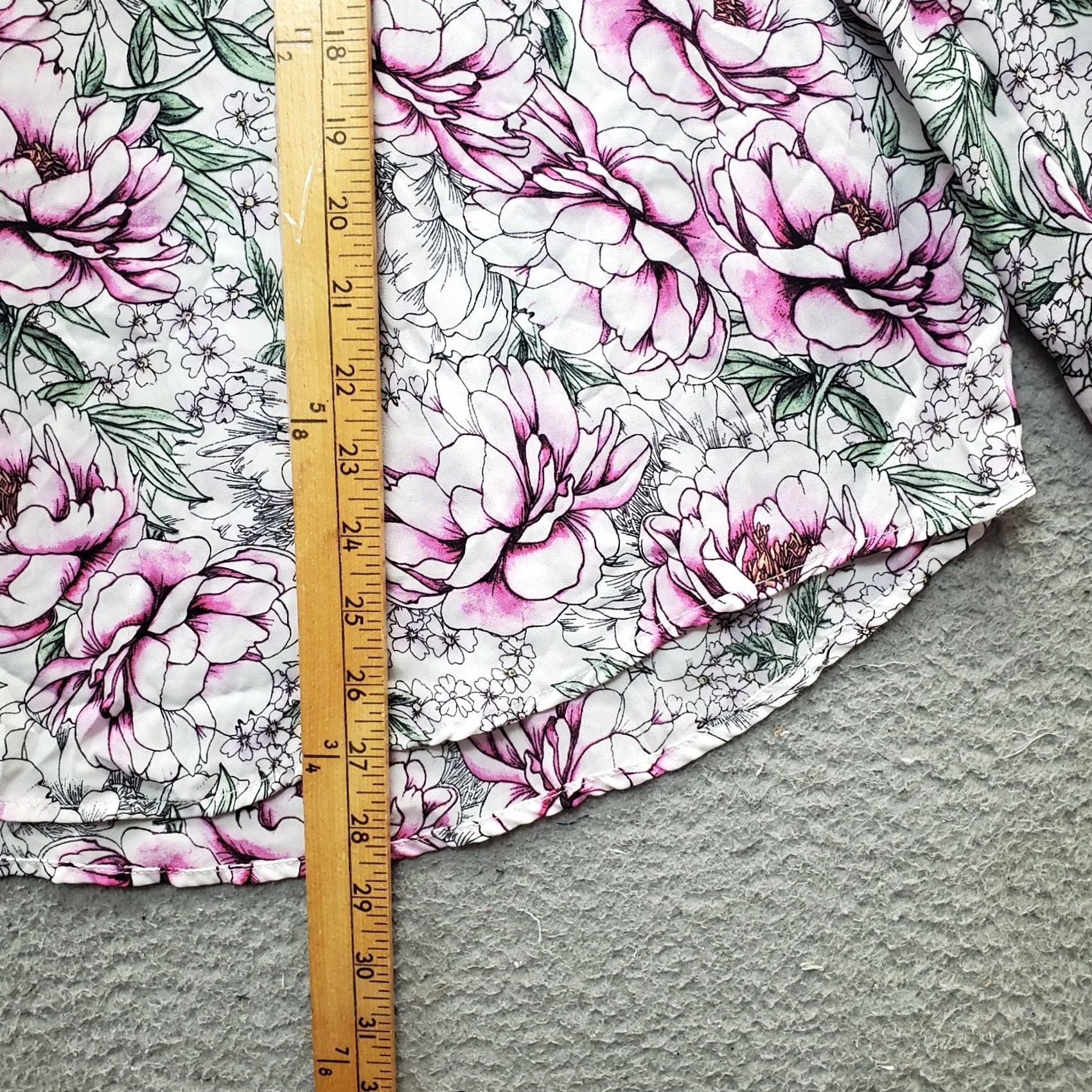 Torrid Torrid Blouse Womens Size 2 Multicolor Floral Long Sleeve Balloon Sleeve Pullover Crew Neck Shirt Size XS / US 0-2 / IT 36-38 - 7 Thumbnail